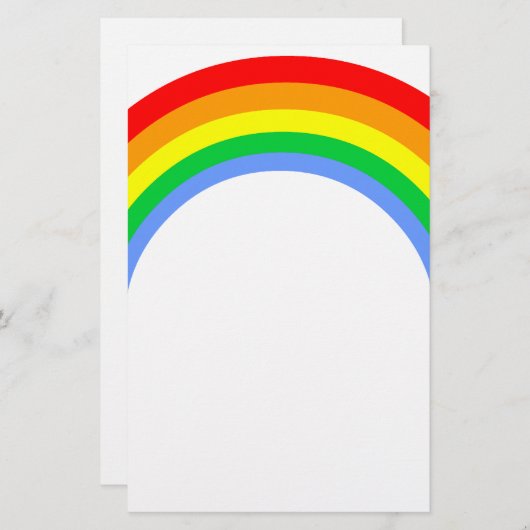 Corey Tiger 80s  regenboog Briefpapier (Voorkant / Achterkant)