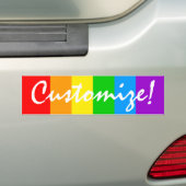 Corey Tiger 80s  regenboog Bumpersticker (Op auto)