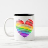 Corey Tiger 80s Regenboog Streep Hart Mok (Links)