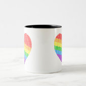 Corey Tiger 80s Regenboog Streep Hart Mok (Center)