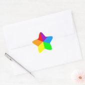 Corey Tiger 80s Regenboog Wiggen Ster Sticker (Envelop)