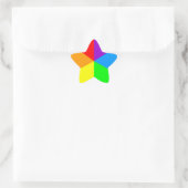 Corey Tiger 80s Regenboog Wiggen Ster Sticker (Tas)