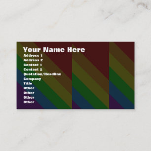 Corey Tiger 80s Regenbooghoeken Visitekaartje