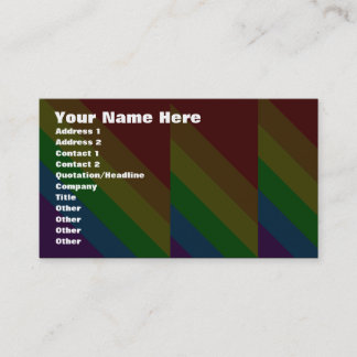 Corey Tiger 80s Regenbooghoeken Visitekaartje