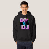 Corey Tiger 80s Retro "80s DJ" Hoodie (Voorkant volledig)