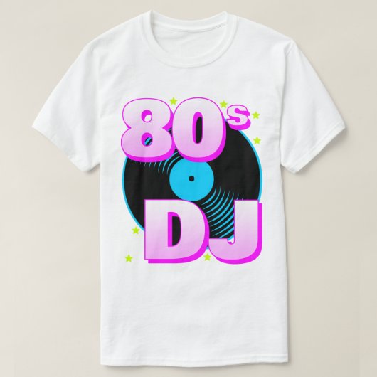 Corey Tiger 80s Retro 80s DJ T-Shirt (Design voorkant)