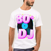 Corey Tiger 80s Retro 80s DJ T-Shirt (Voorkant)