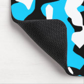 Corey Tiger 80s Retro Blauwe Camouflage (Camo) Muismat (Hoek)