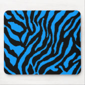 COREY TIGER 80's RETRO BLUE BLACK STRIPES Muismat (Voorkant)