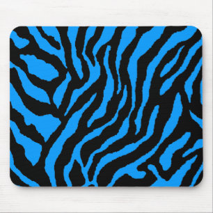 COREY TIGER 80's RETRO BLUE BLACK STRIPES Muismat