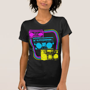 Corey Tiger 80s Retro Boombox Radio T-shirt