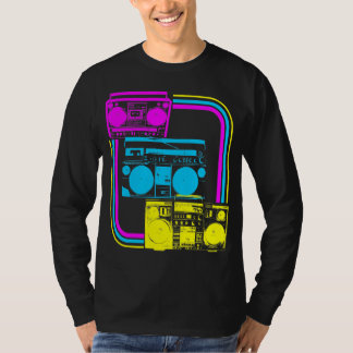 Corey Tiger 80s Retro Boombox Radio T-shirt