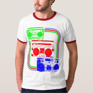Corey Tiger 80s Retro Boombox Radio T-shirt