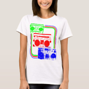 Corey Tiger 80s Retro Boombox Radio T-shirt