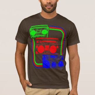 Corey Tiger 80s Retro Boombox Radio T-shirt
