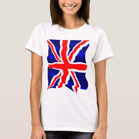 Corey Tiger 80's Retro Britse vlag T-shirt (Voorkant)