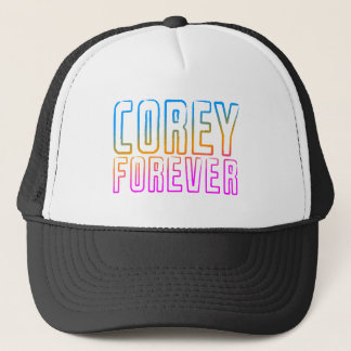 COREY TIGER 80's Retro COREY FOREVER Trucker Pet