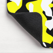 Corey Tiger 80s Retro Geel Camouflage (Camo) Muismat (Hoek)