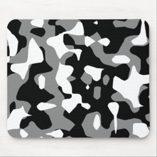 Corey Tiger 80s Retro Grijs Camouflage (Camo) Muismat