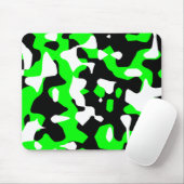 Corey Tiger 80s Retro Groene Camouflage (Camo) Muismat (Met muis)