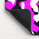 Corey Tiger 80s Retro Heet Roze Camouflage (Camo) Muismat (Hoek)