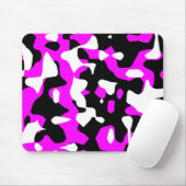 Corey Tiger 80s Retro Heet Roze Camouflage (Camo) Muismat (Met muis)