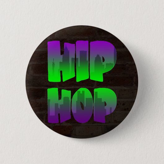 Corey Tiger 80s Retro Hip Hop Ronde Button 5,7 Cm (Voorkant)