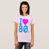 Corey Tiger 80s Retro I Love 80s T-shirt (Voorkant volledig)