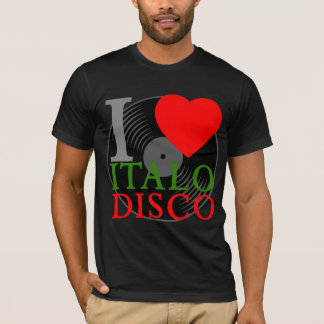 Corey Tiger 80s Retro I Love Italo Disco T-shirt