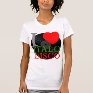 Corey Tiger 80s Retro Ik Hou van Italo Disco T-shirt