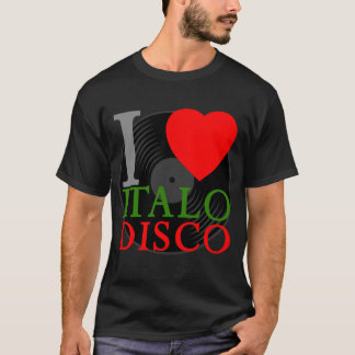 Corey Tiger 80s Retro Ik Hou van Italo Disco T-shirt