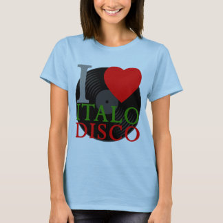 Corey Tiger 80s Retro Ik hou van Italo Disco T-shirt