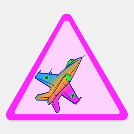 Corey Tiger 80s Retro Jetstraaljager Sticker (Voorkant)