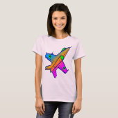 Corey Tiger 80s Retro Jetstraaljager T-shirt (Voorkant volledig)