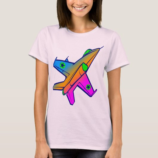 Corey Tiger 80s Retro Jetstraaljager T-shirt (Voorkant)