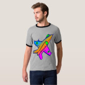 Corey Tiger 80s Retro Jetstraaljager T-shirt (Voorkant volledig)
