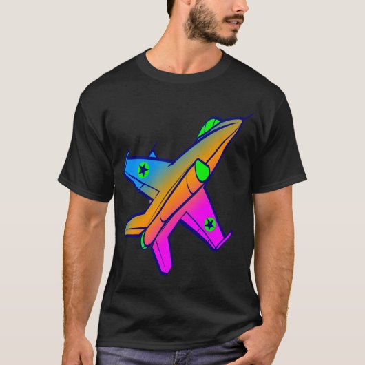 Corey Tiger 80s Retro Jetstraaljager T-shirt (Voorkant)