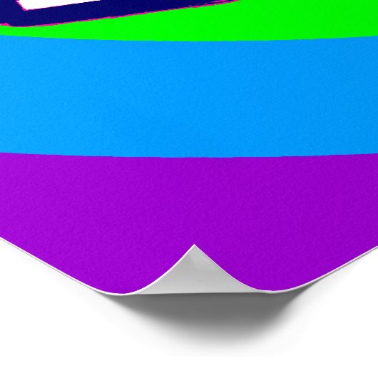 Corey Tiger 80s Retro  Keytar Synth Poster (Hoek)