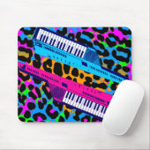Corey Tiger 80s Retro Keytar Vintage Muismat (Met muis)