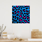 Corey Tiger 80s Retro Leopard Pattern Poster (Keuken)