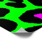 Corey Tiger 80s Retro Leopard Pattern Poster (Hoek)