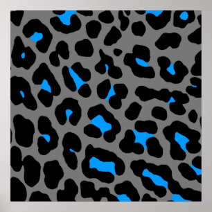 Corey Tiger 80s Retro Leopard Pattern Poster