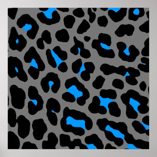 Corey Tiger 80s Retro Leopard Pattern Poster (Voorkant)