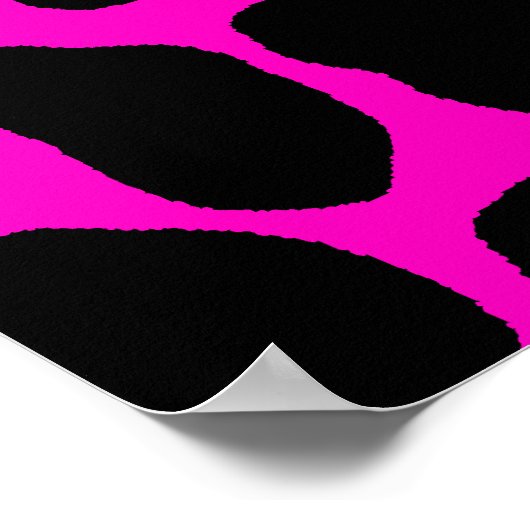 Corey Tiger 80s Retro Leopard Pattern Poster (Hoek)