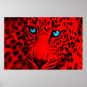 Corey Tiger 80s Retro Leopard Poster (Voorkant)
