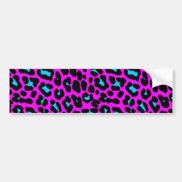 Corey Tiger 80s Retro Leopard Spots Bumpersticker