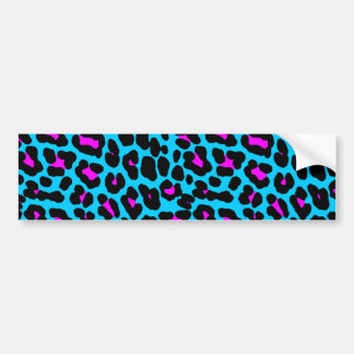Corey Tiger 80s Retro Leopard Spots Bumpersticker