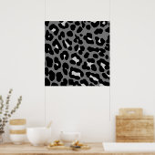 Corey Tiger 80s Retro Luipaard Patroon Poster (Keuken)