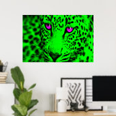 Corey Tiger 80s Retro Luipaard Poster (Thuiskantoor)