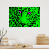 Corey Tiger 80s Retro Luipaard Poster (Keuken)